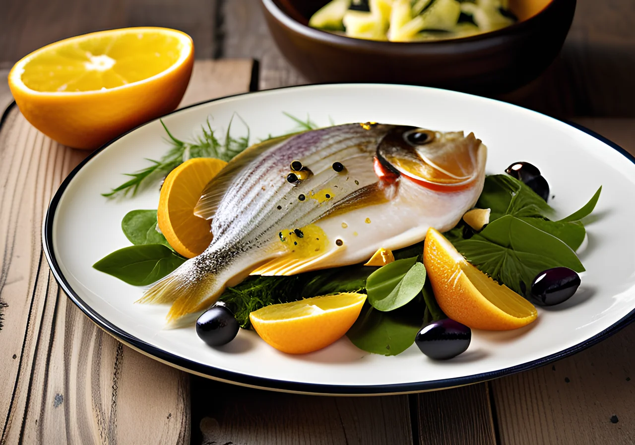 Sea Bream Fillets with Artichoke Salad