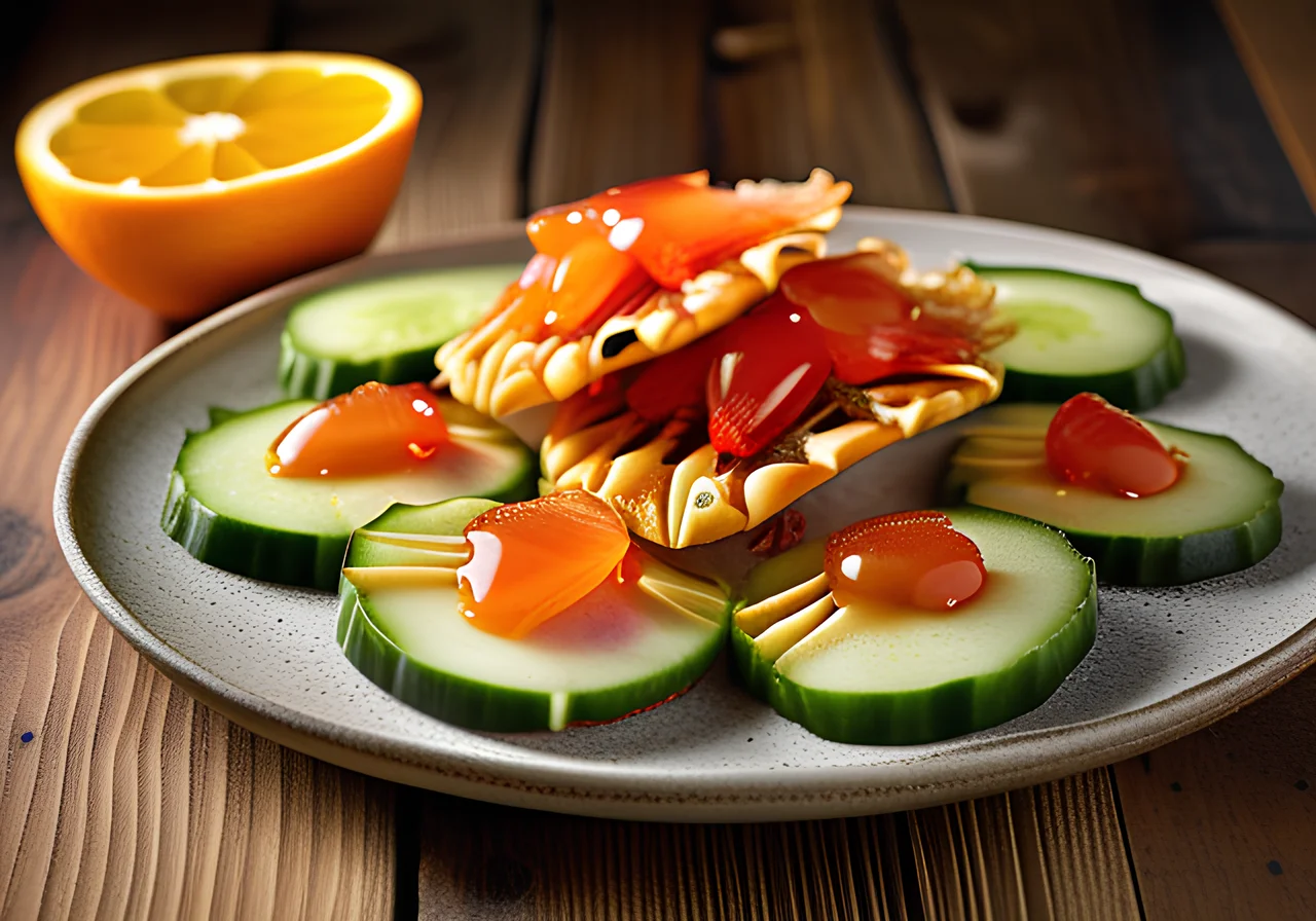 Crab Chips (Krupuk) with Sweet and Sour Dip