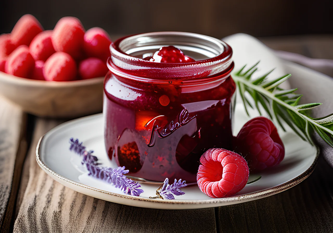 Raspberry Jam with Lavender