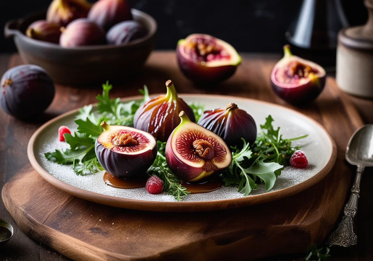 Baked Figs Wrapped in Bacon