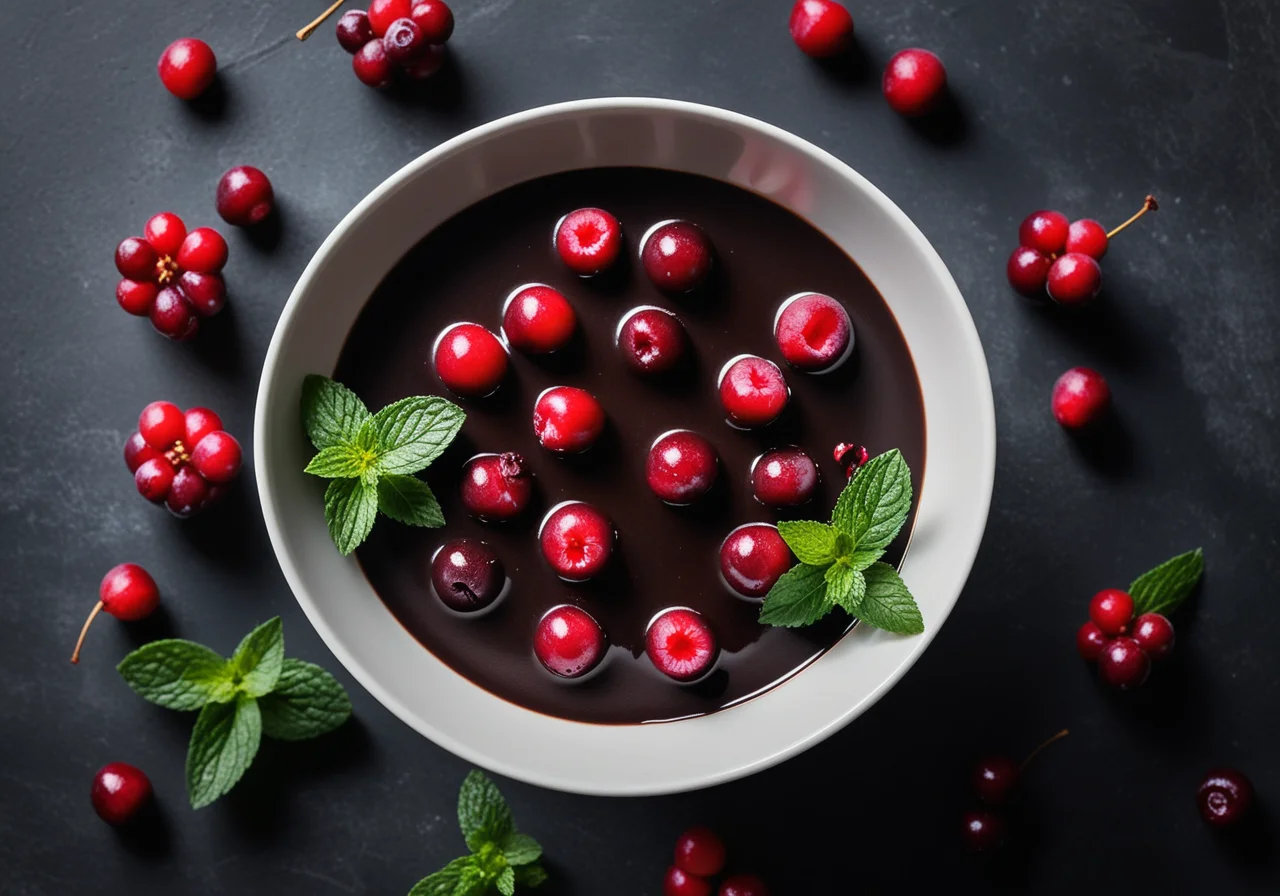 Ice Confect with Cranberries