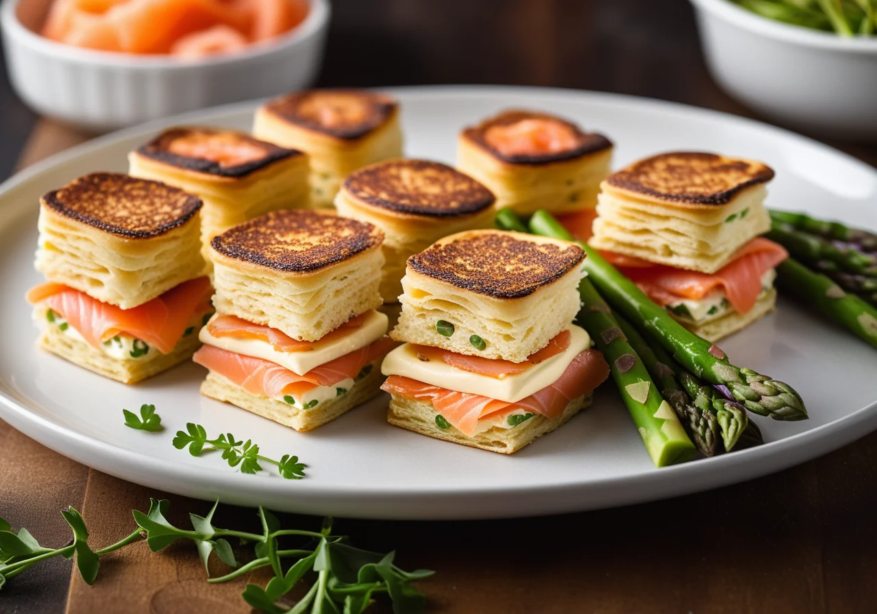 Salmon Pancake Rolls