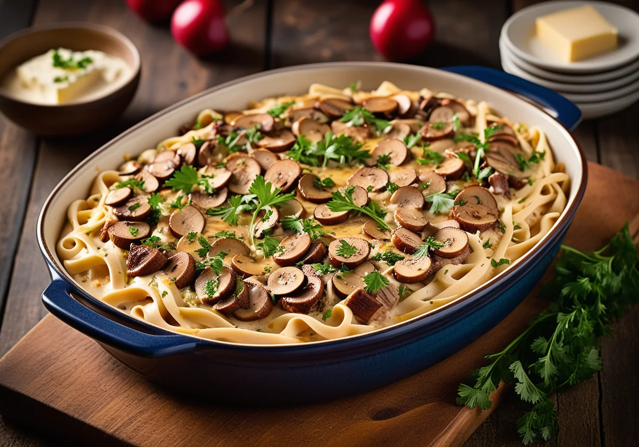 Noodle Casserole with Turkey