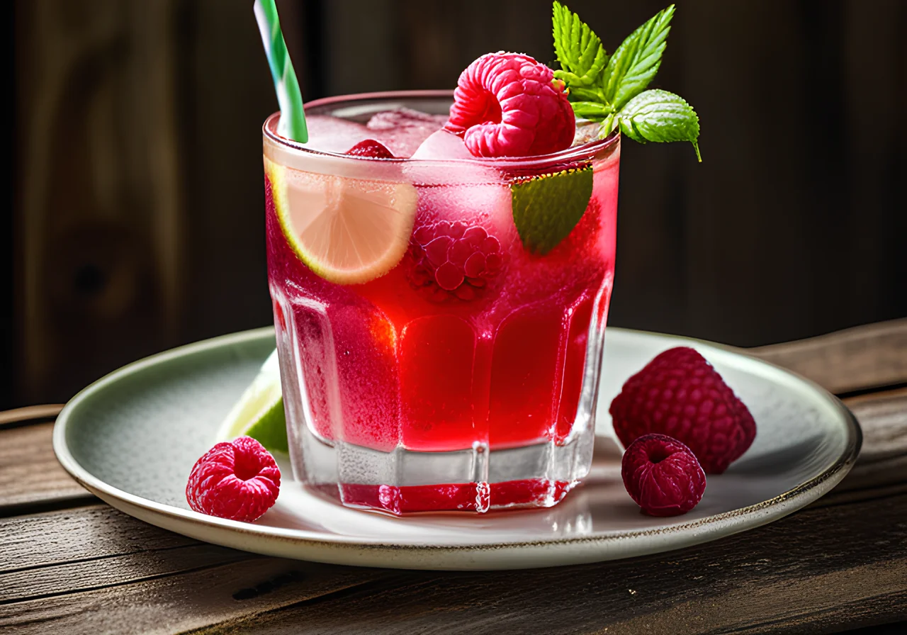 Raspberry Lime Lemonade