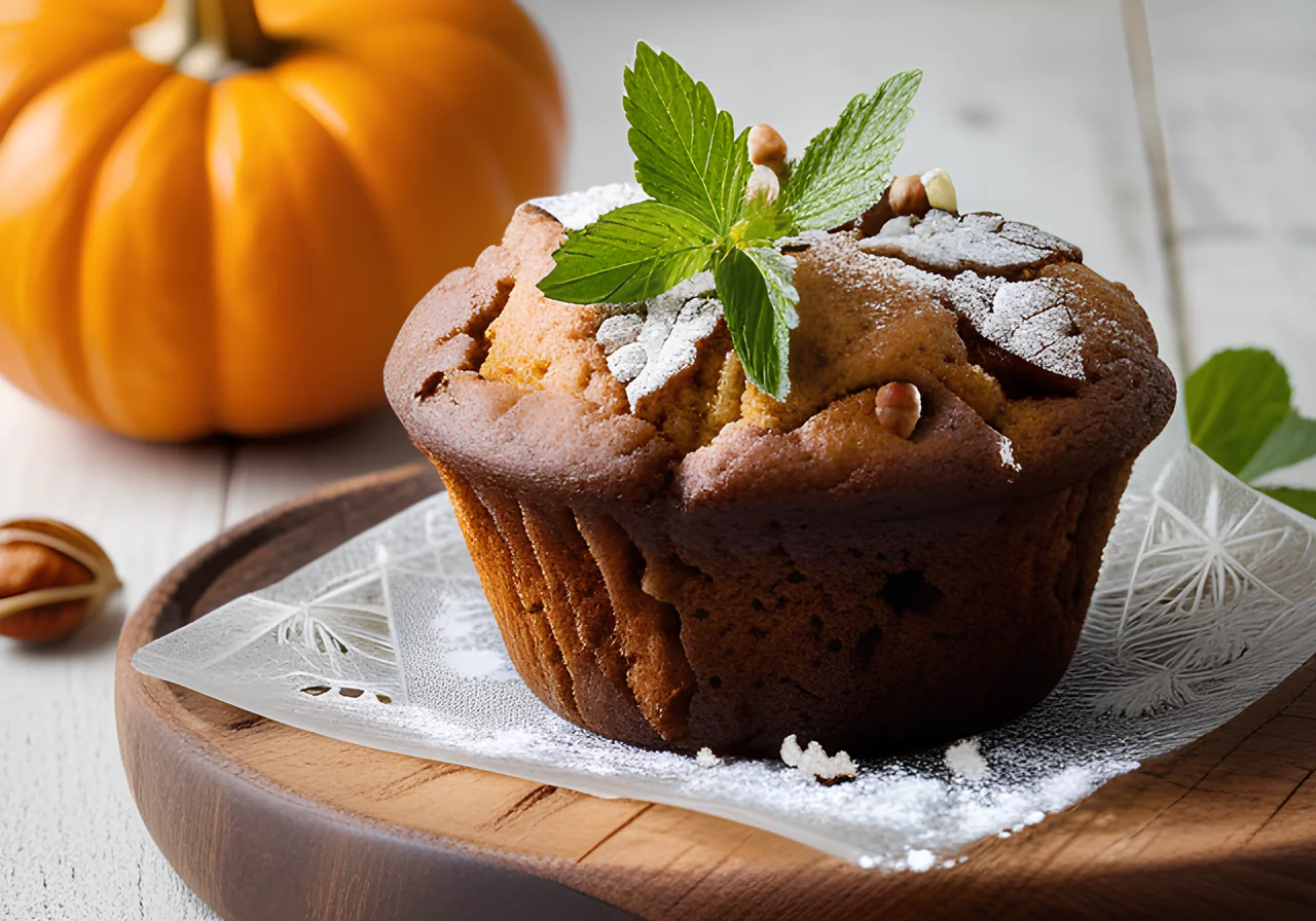Pumpkin and Walnut Muffins