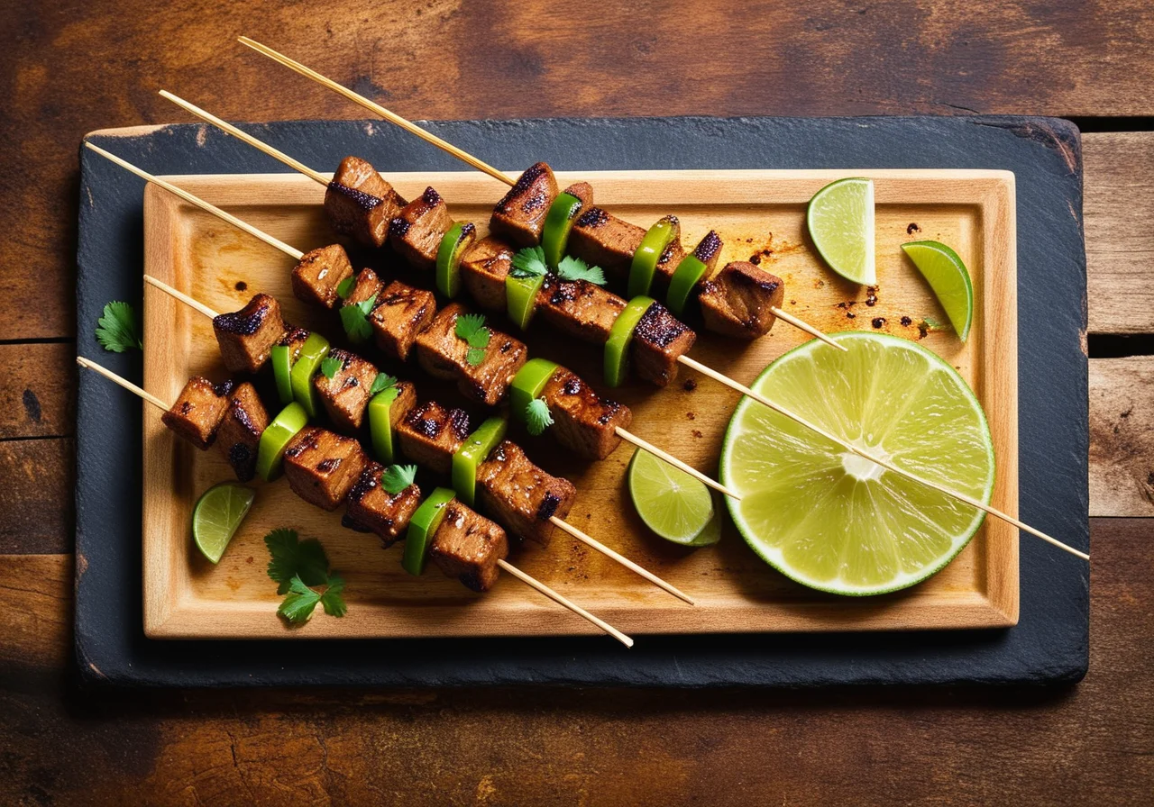 Seitan Skewers with Lemongrass