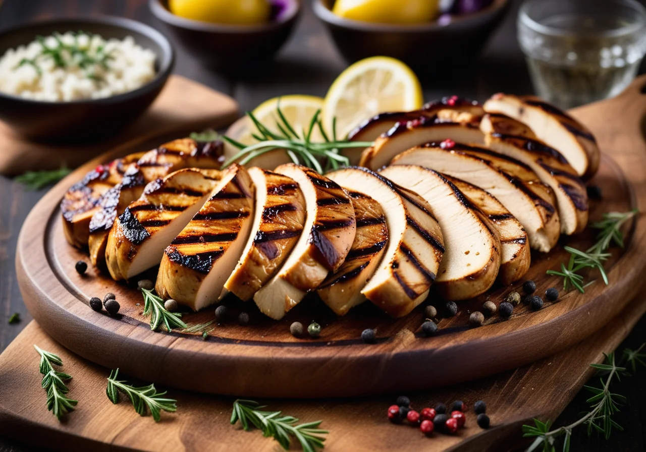 Grilled Chicken with Zucchini