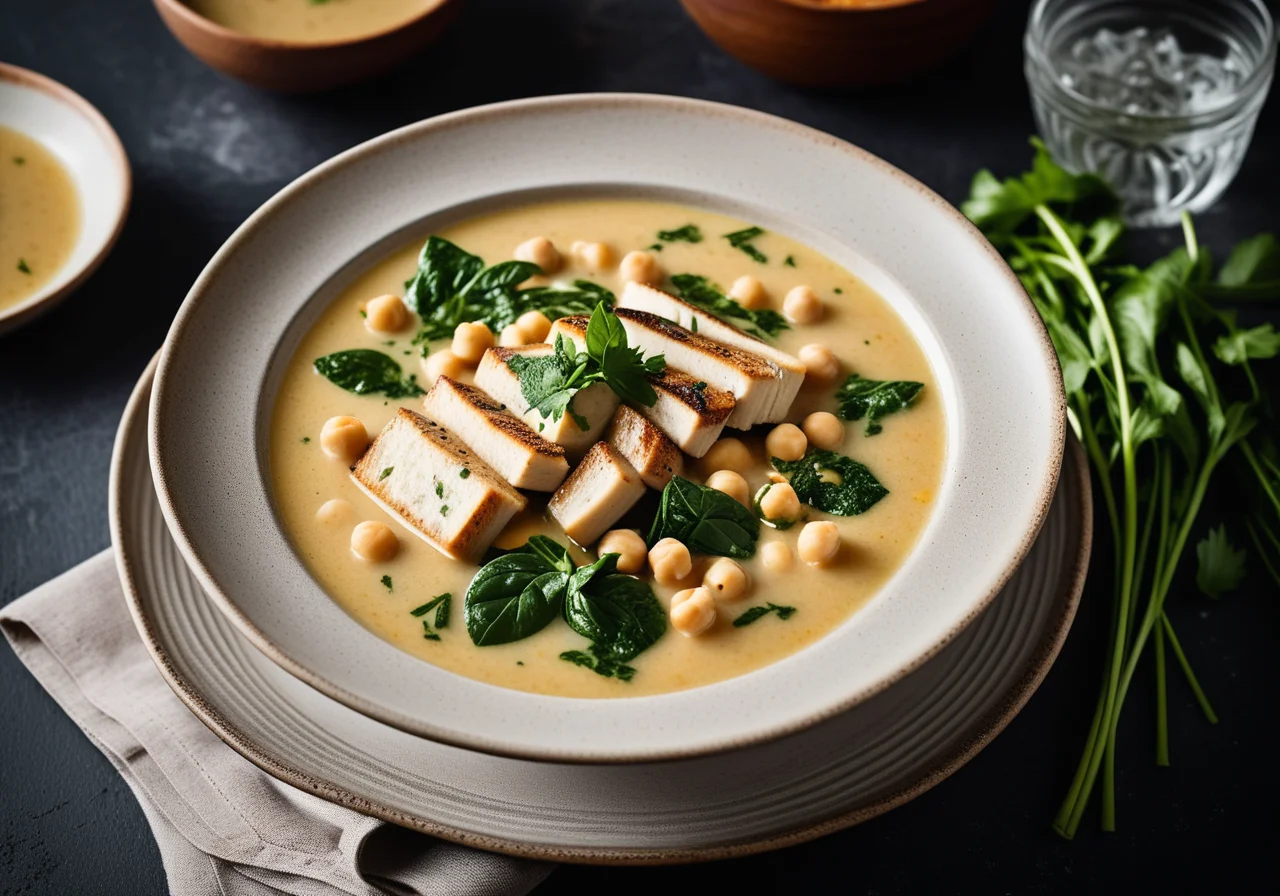 Chickpea Soup with Fish