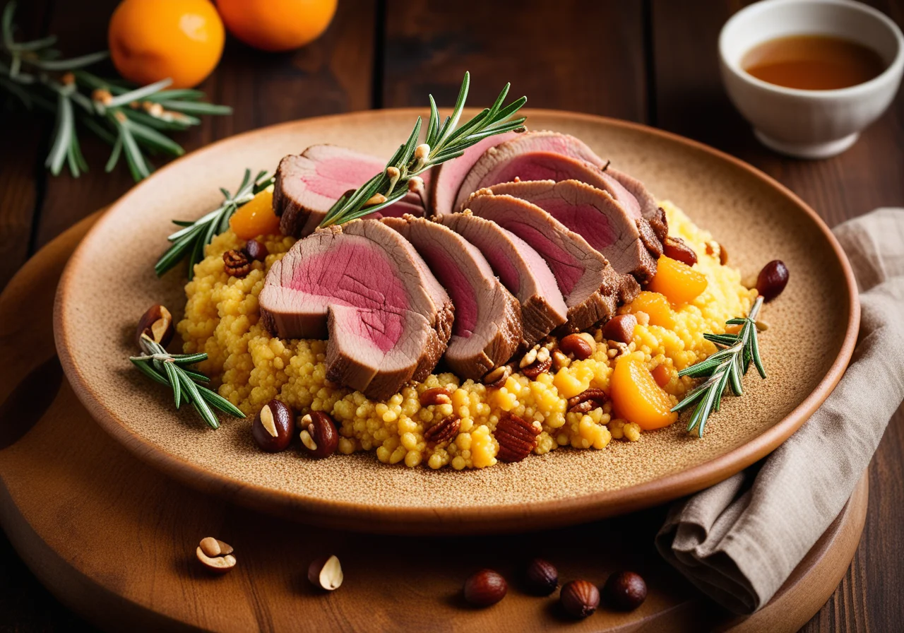 Lamb Rack on Couscous
