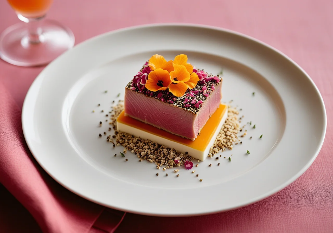 Tuna Fillet with Poppyseed and Lime Zest