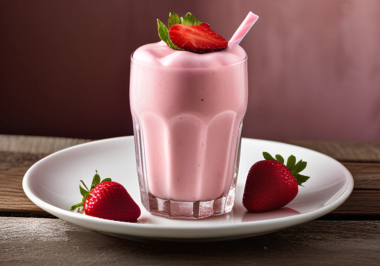 Vegan Strawberry Milkshake