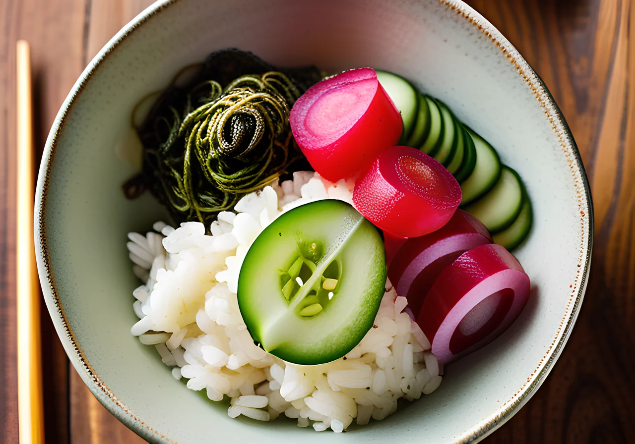 Sushi Bowl with Tuna and Radishes