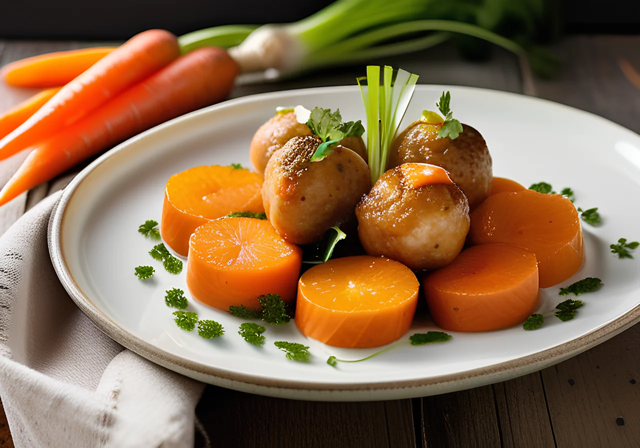 Chicken Balls with Vegetables