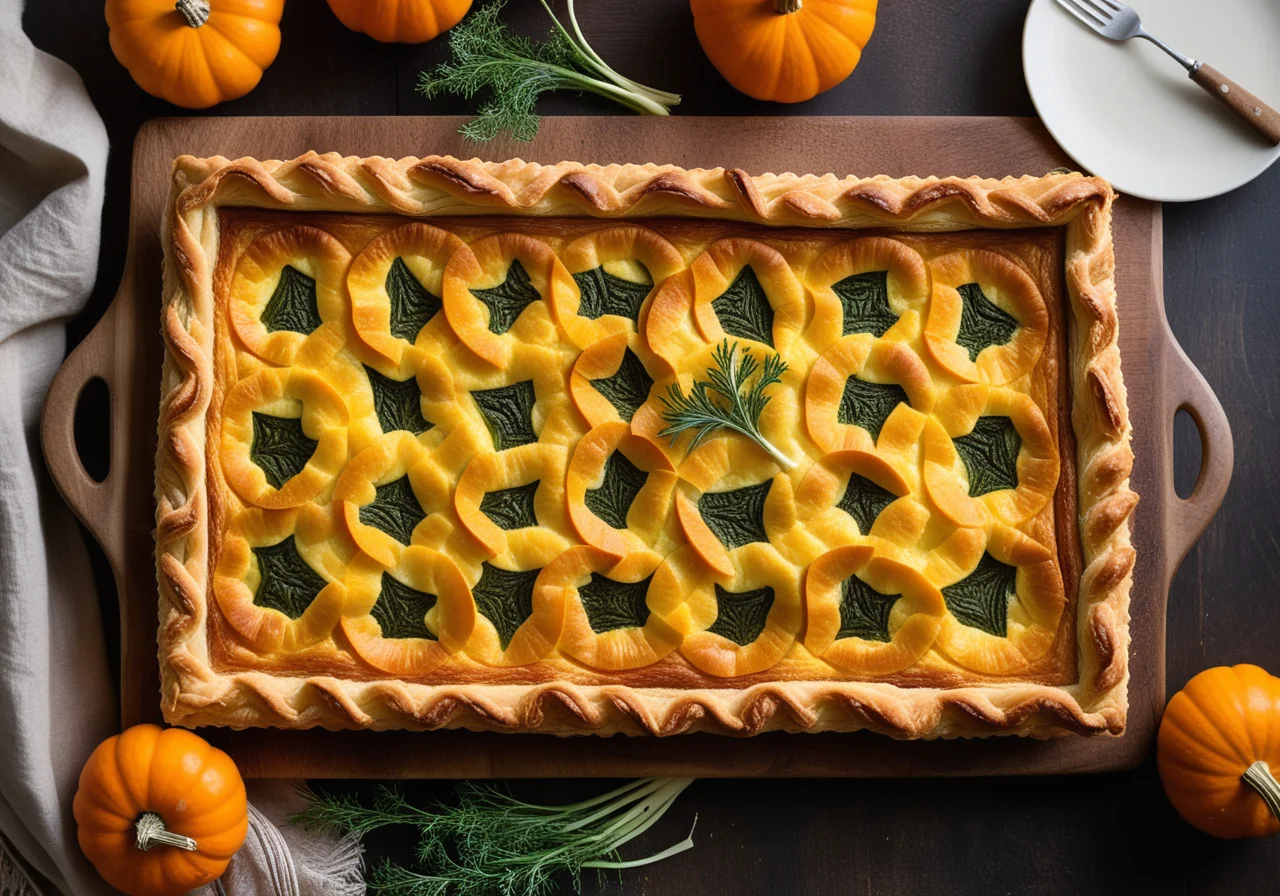 Pumpkin Vegetable Quiche