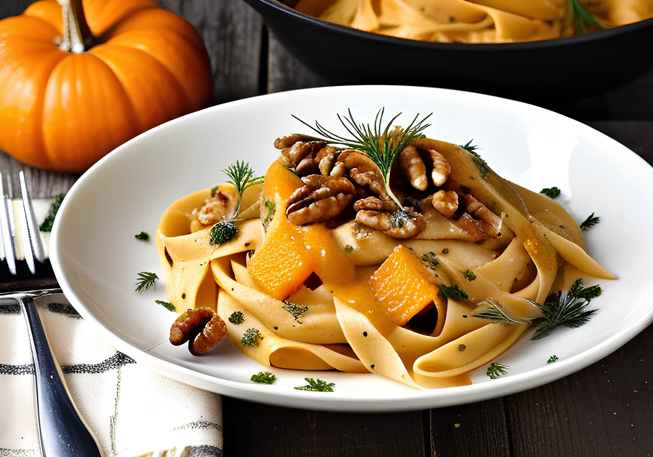 Pasta with Pumpkin Sauce