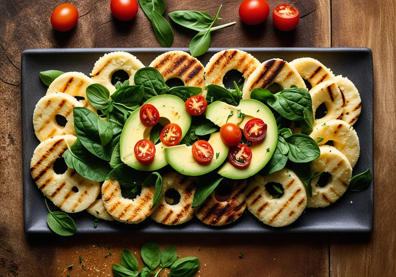 Grilled Halloumi with Couscous and Avocado