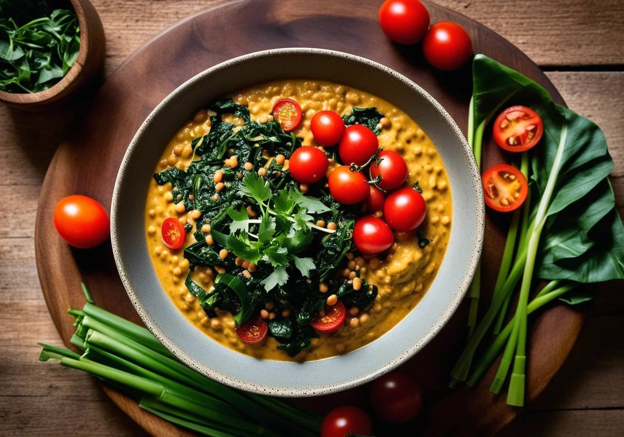 Lentils with Swiss Chard Curry