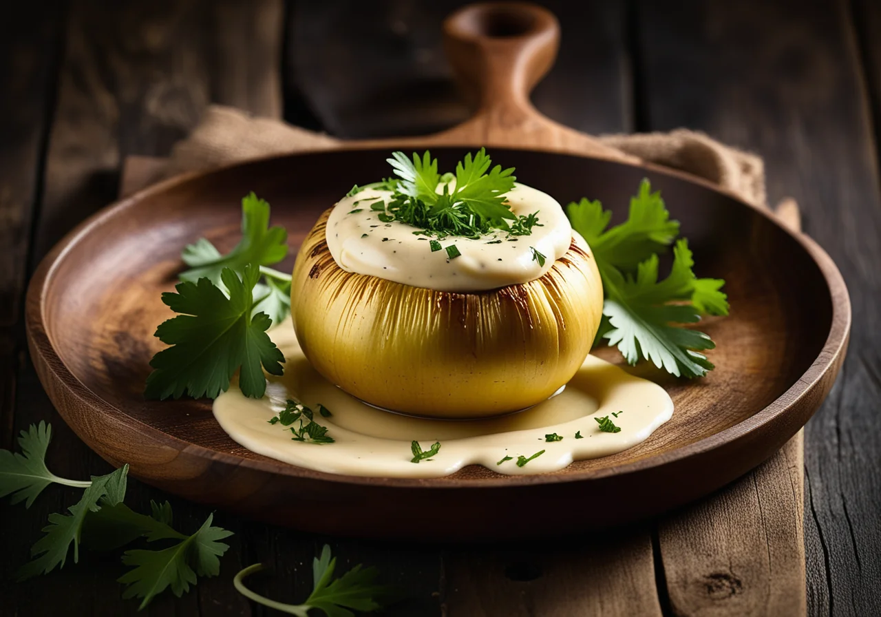 Stuffed Kohlrabi with Ground Beef