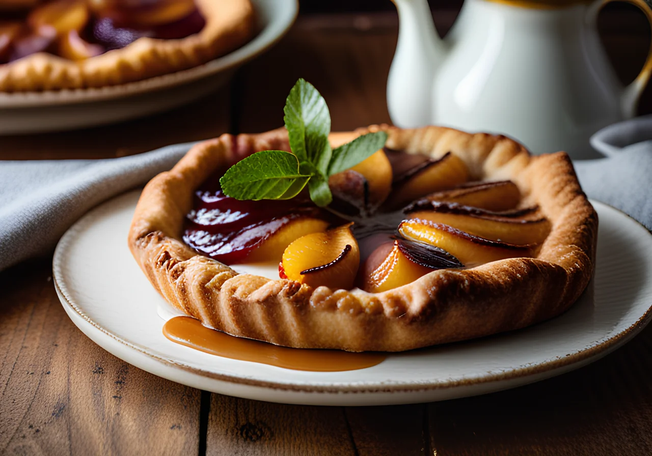 Small Plum Galettes with Walnuts