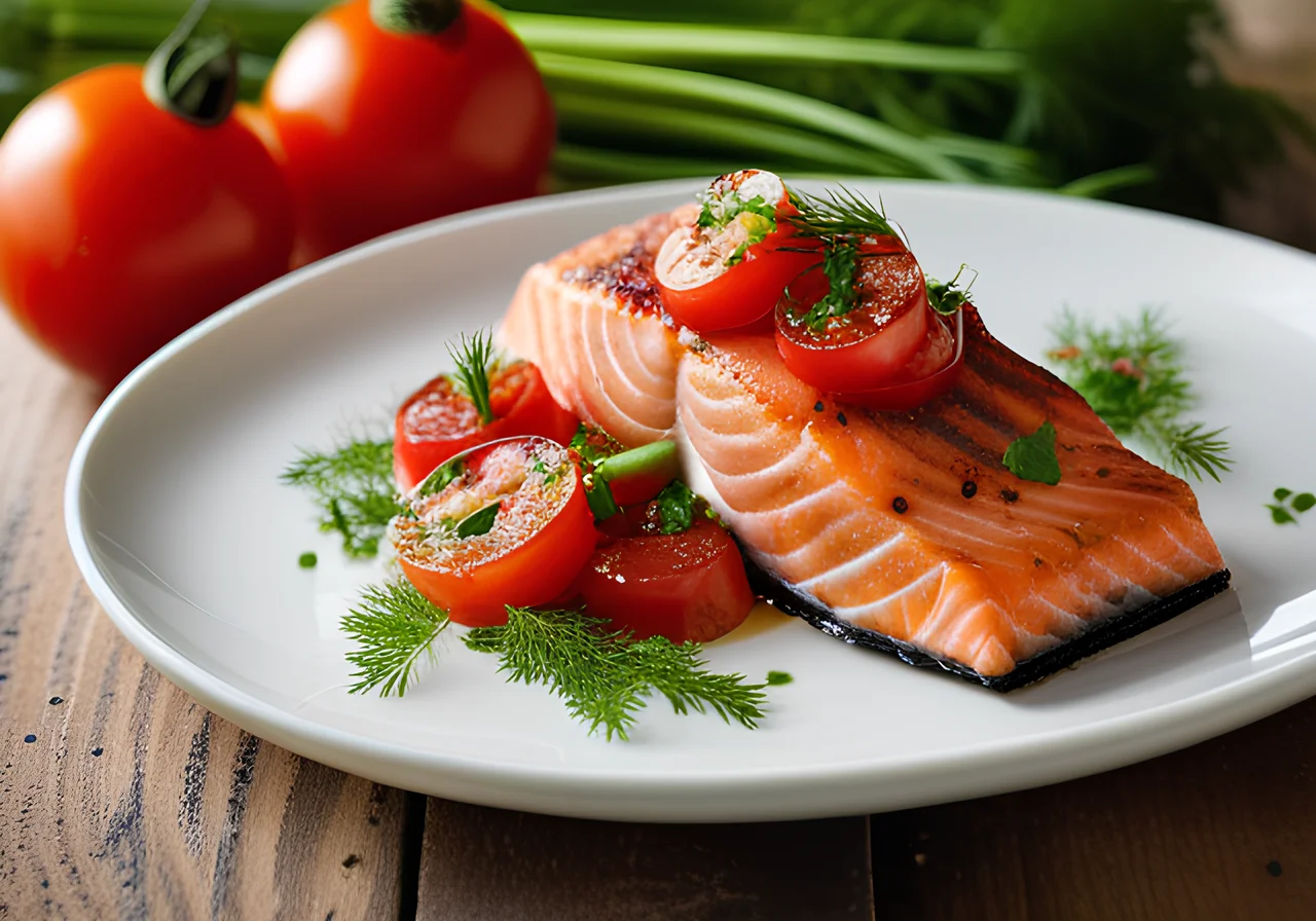 Salmon Fillet with Tomato Salsa