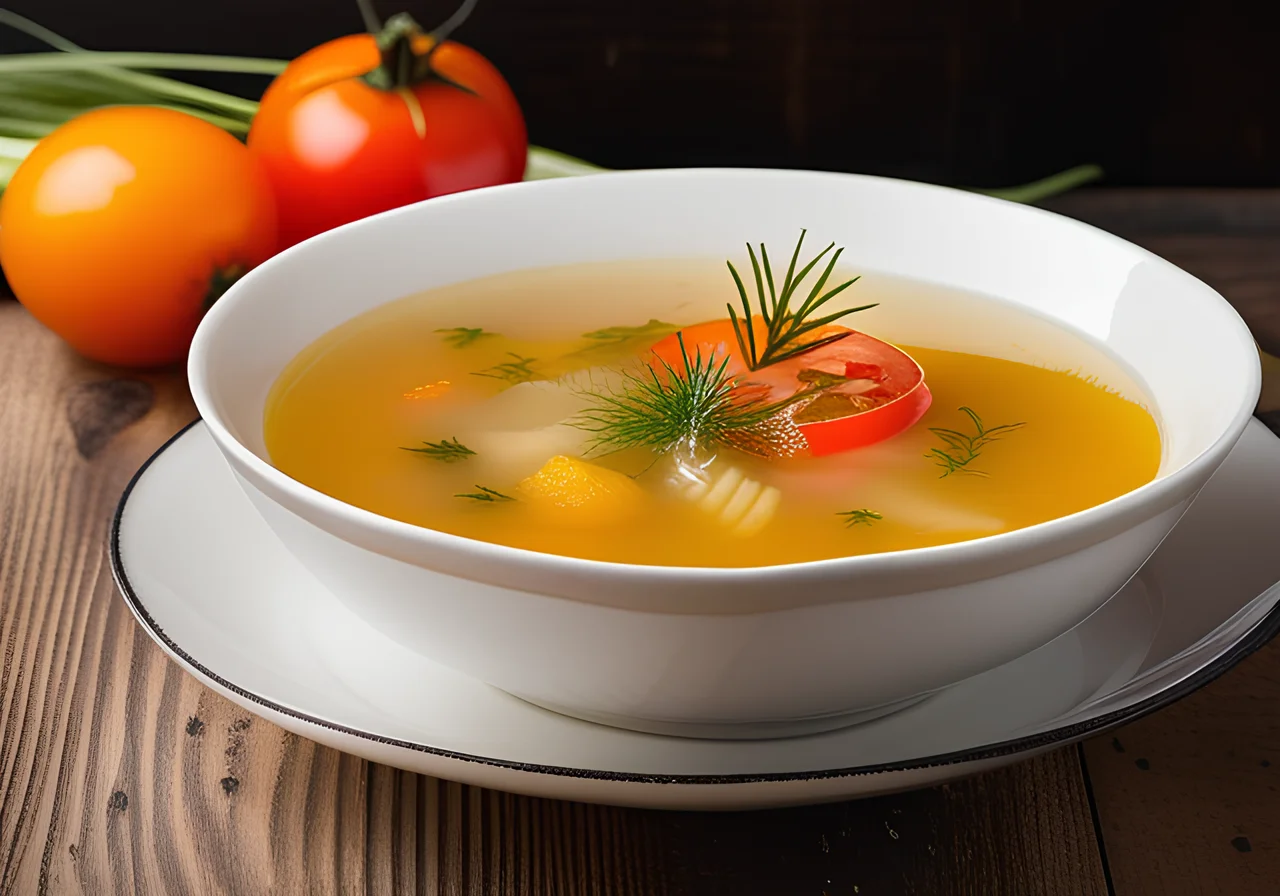 Clear Vegetable Soup with Fennel and Potatoes