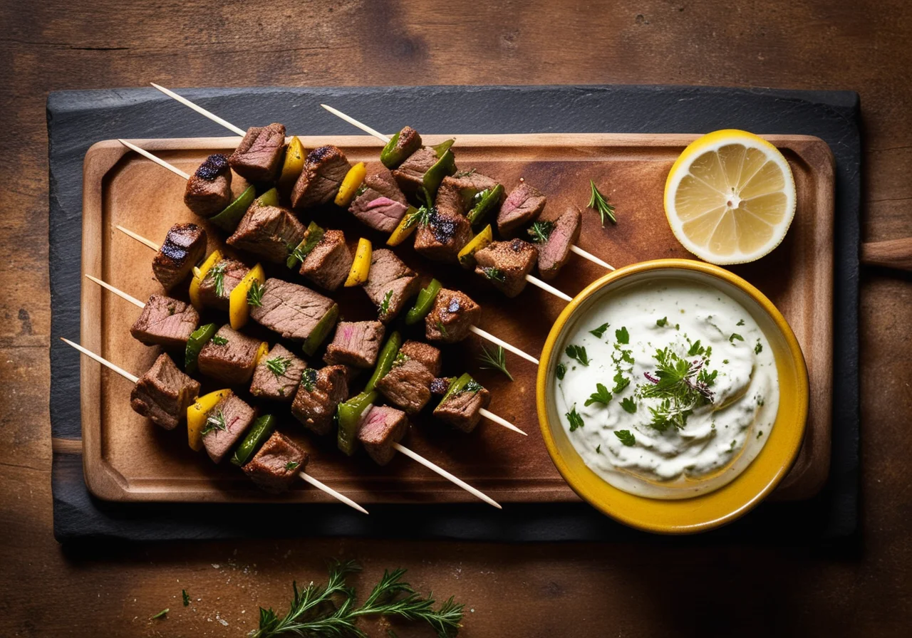 Greek Lamb Skewers