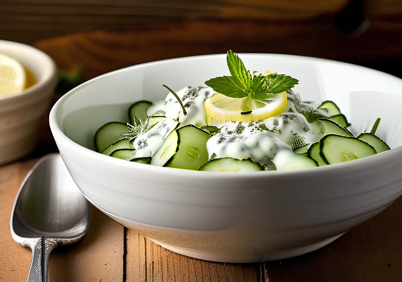 Crunchy Cucumber Salad with Mint