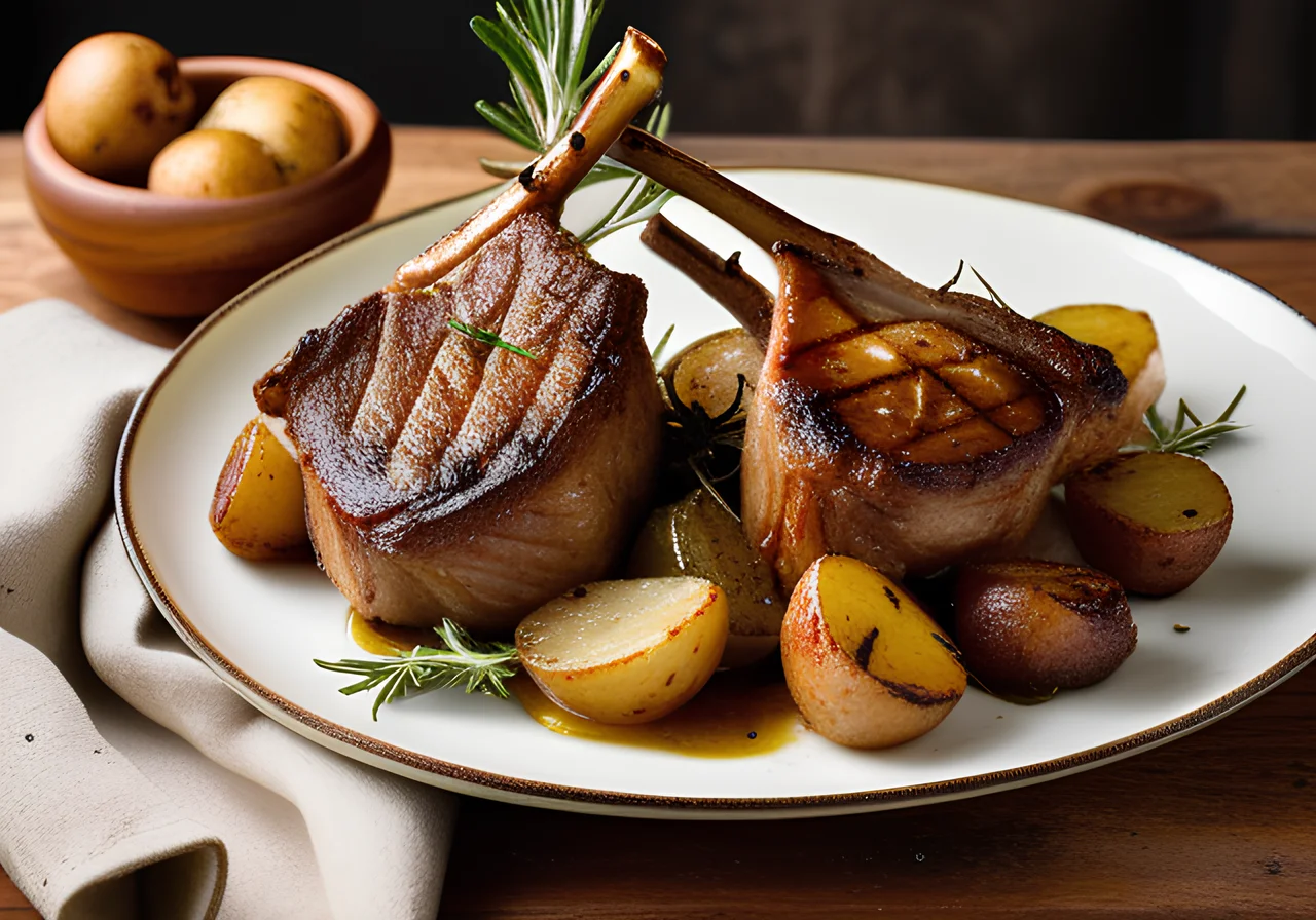 Lamb Chops with Potatoes