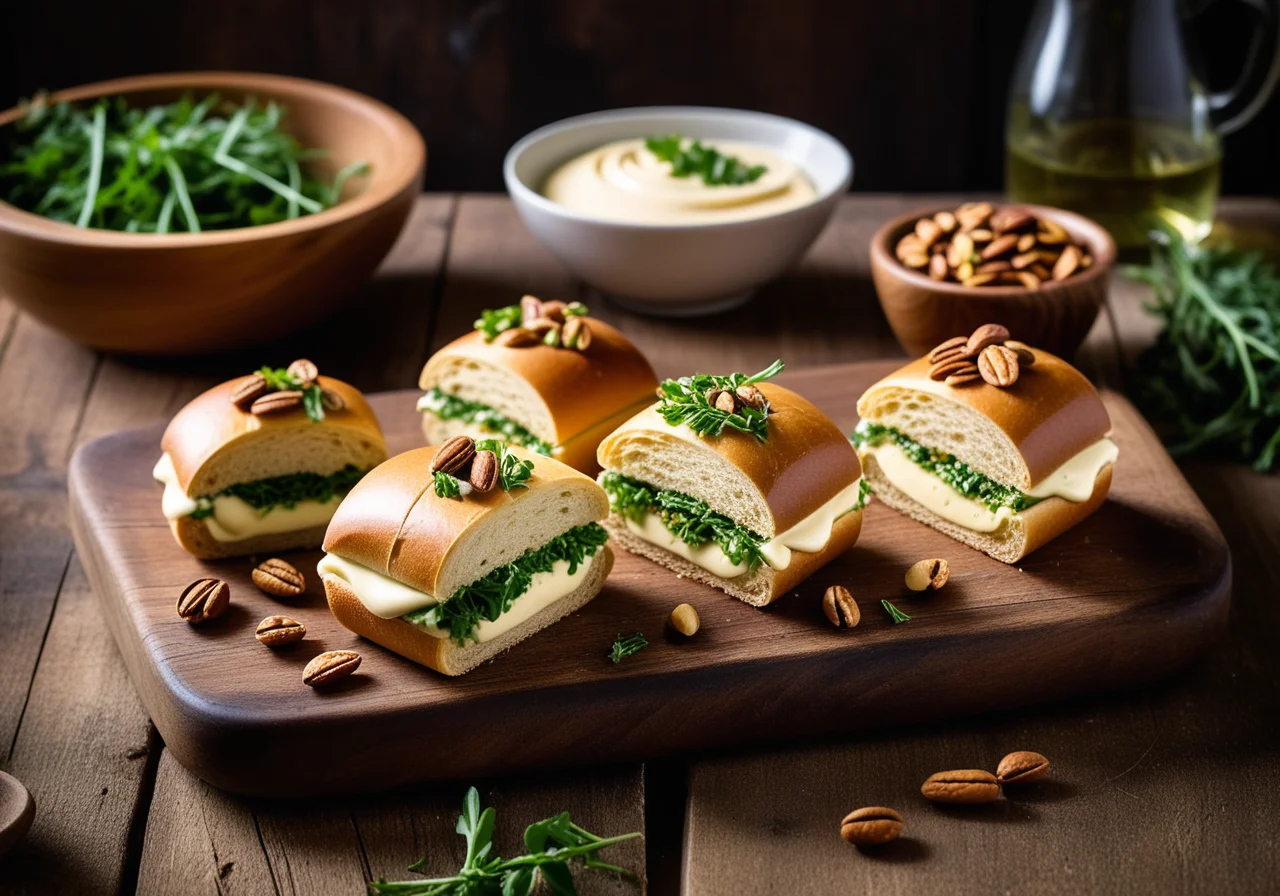 Sandwich Rolls with Mascarpone Cream and Mortadella