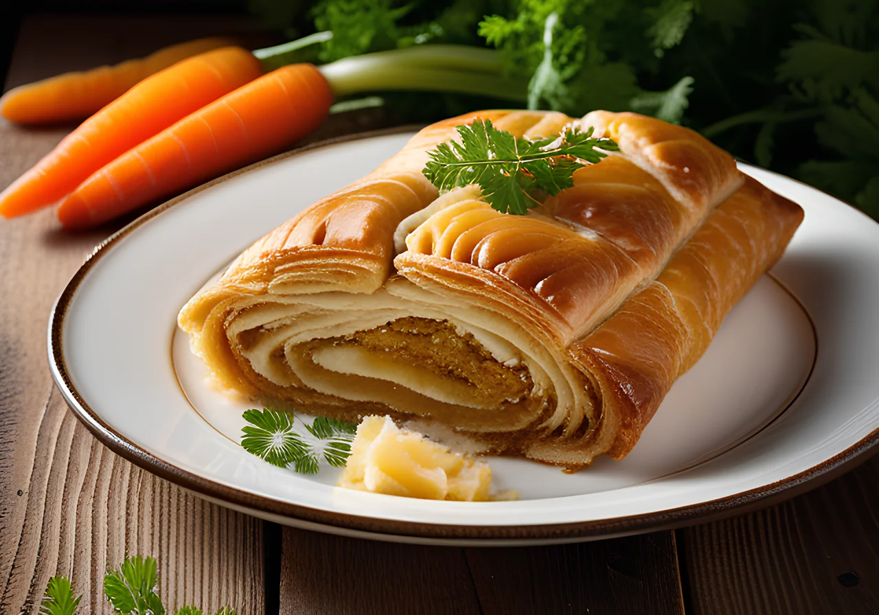 Savory Sauerkraut Strudel