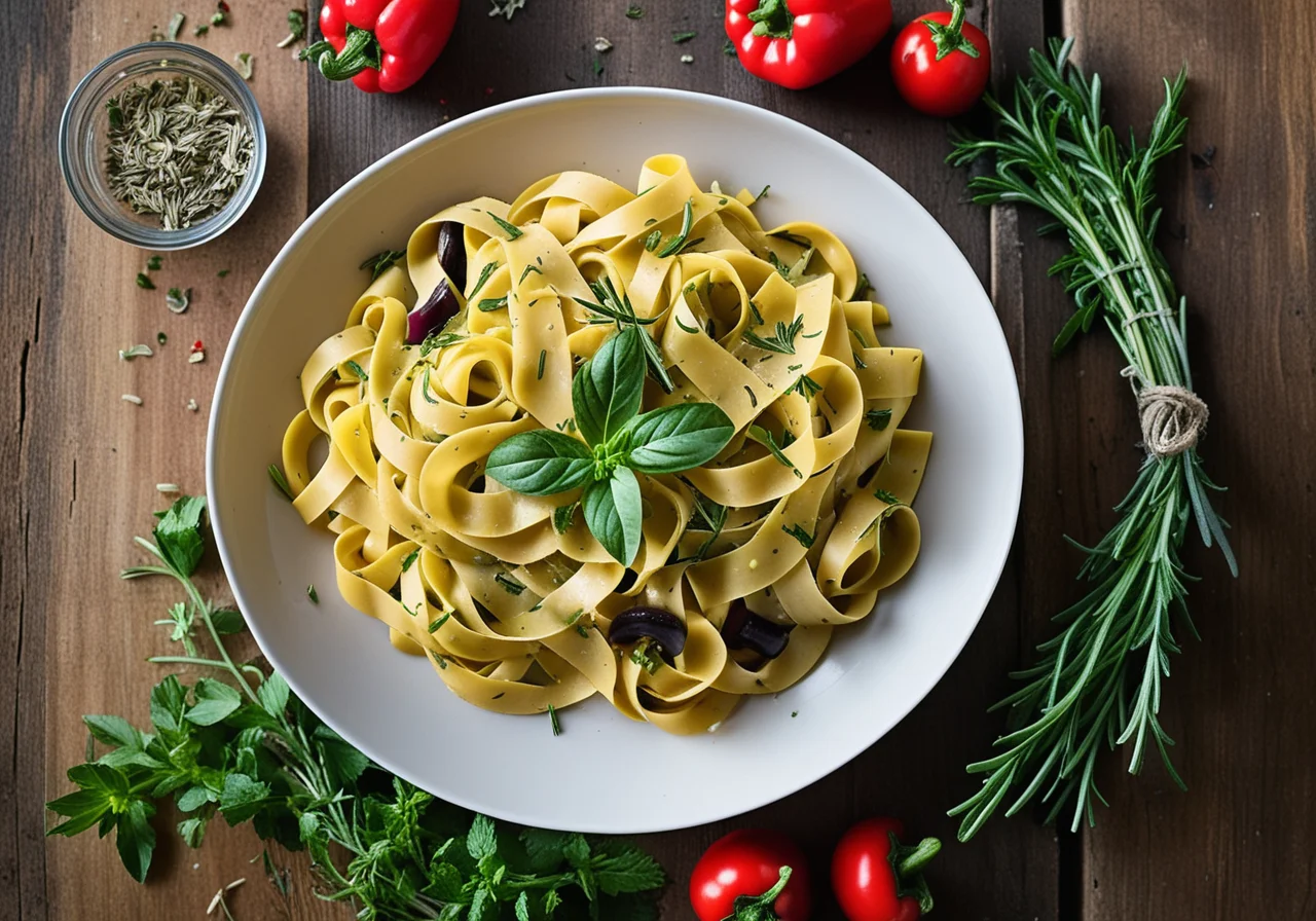 Pasta with Vegetables and Herbs