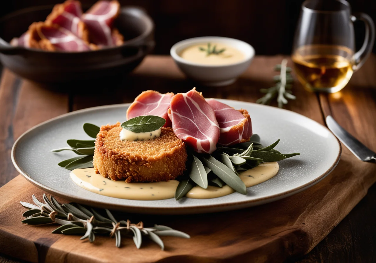 Schnitzel with Ham and Sage