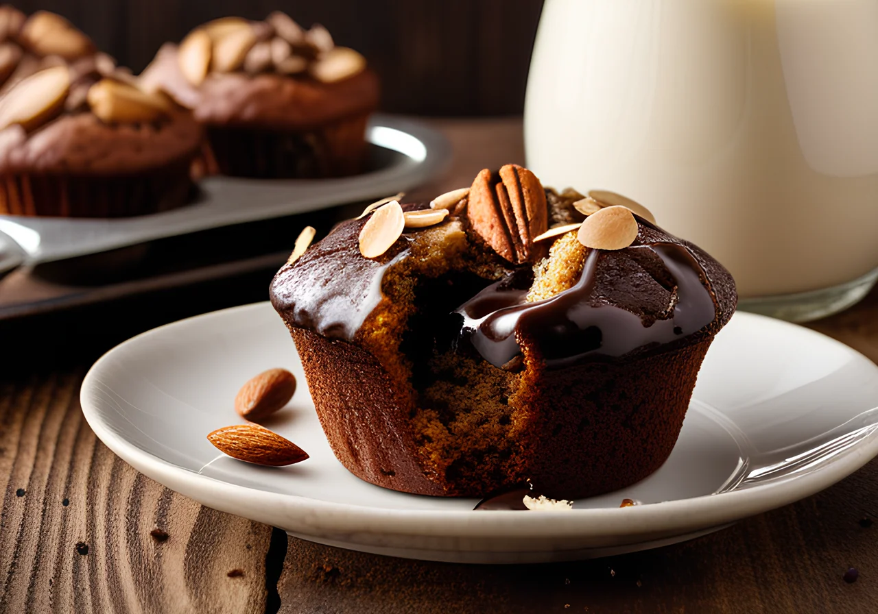 Chocolate Almond Muffins