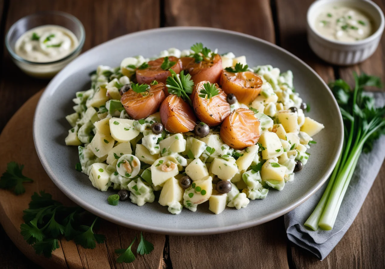 Potato Salad with Smoked Trout and Capers