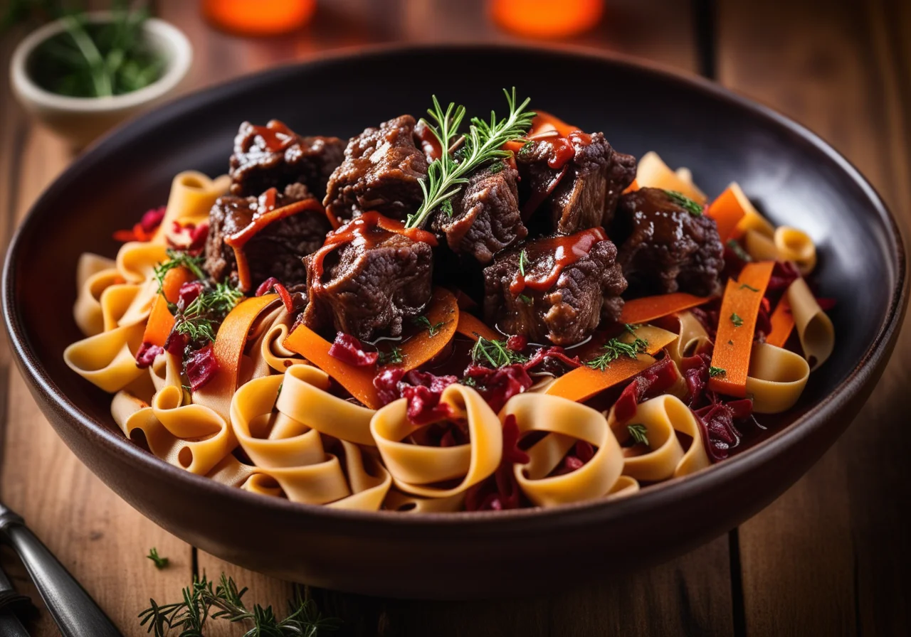 Oxtail with Pasta