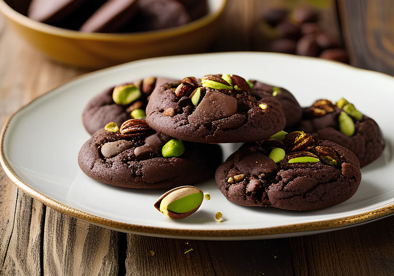 Chocolate-Pistachio Cookies