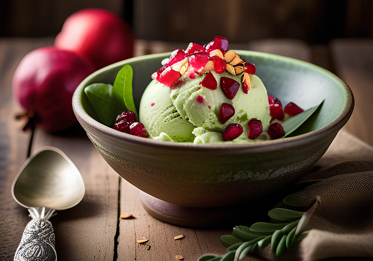 Quick Fitness Berry Ice Cream with Avocado