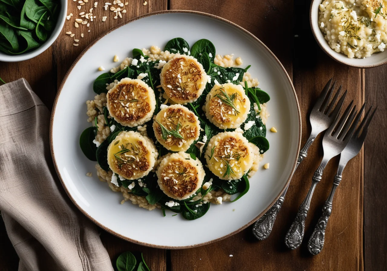 Baked Fennel with Pearl Barley Risotto