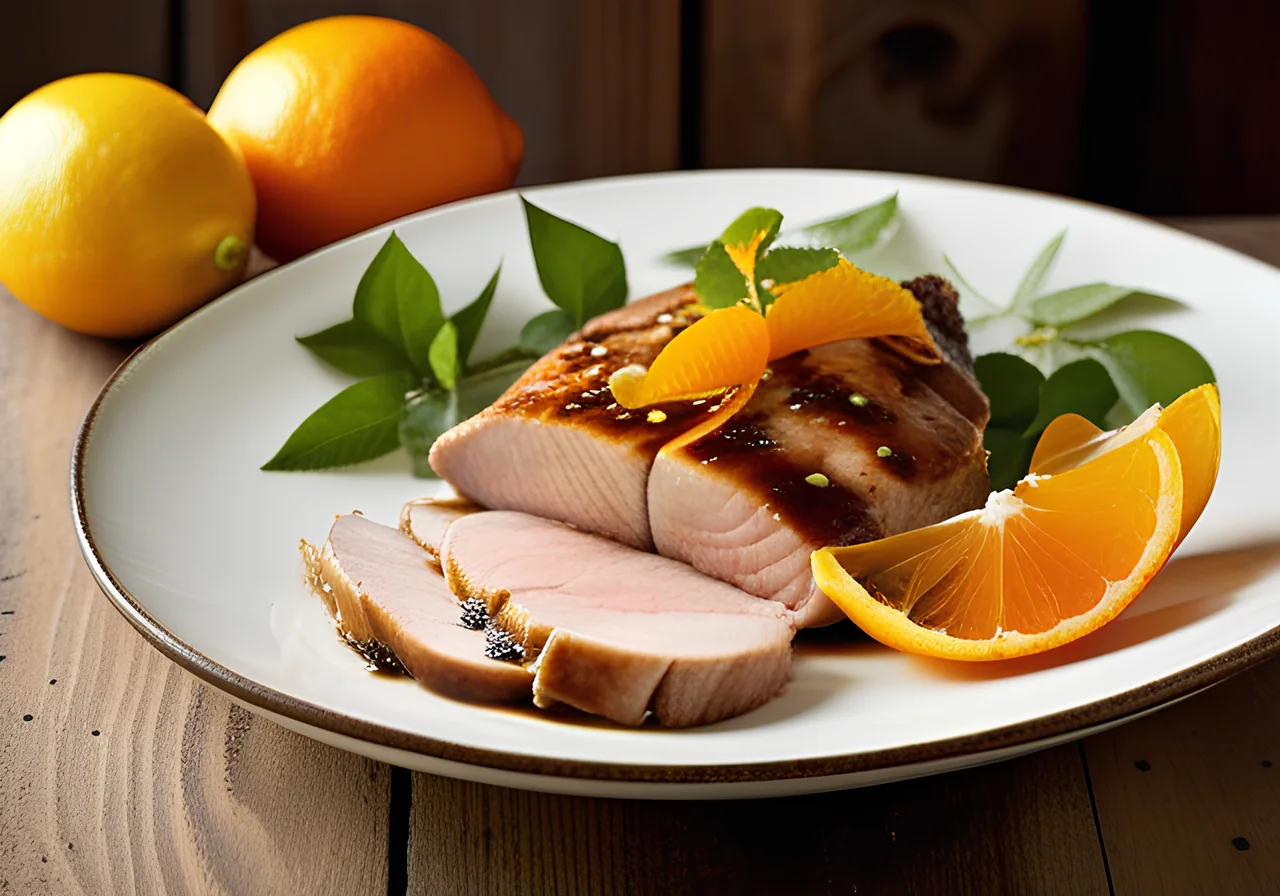 Turkey Steaks with Oranges