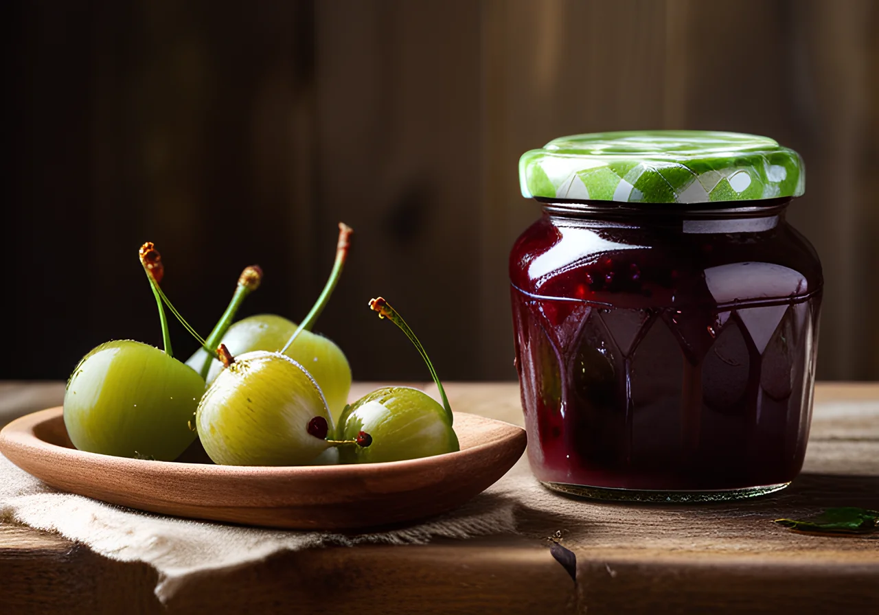 Cherry Gooseberry Jam