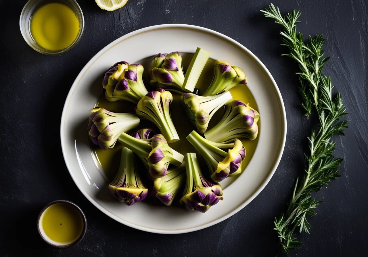 Artichoke with Mustard Sauce