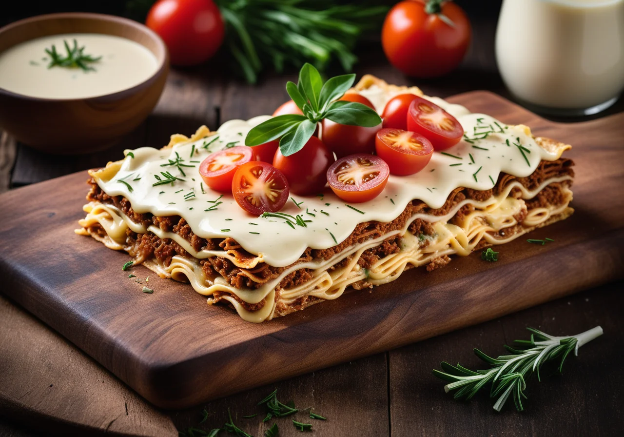 Lasagna with Lamb and Chinese Cabbage