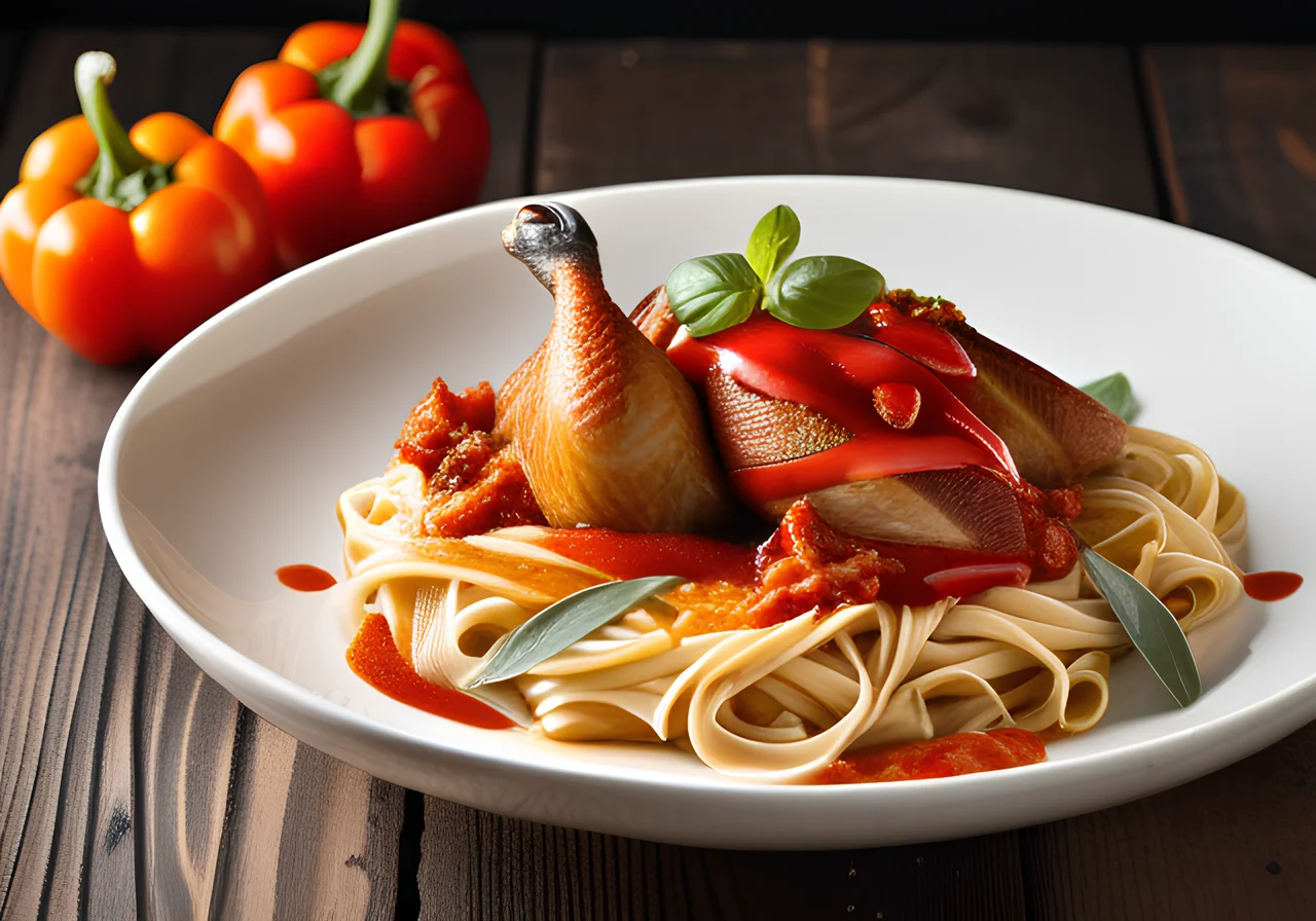 Pheasant Breast with Paprika Sauce in Rheingau Style