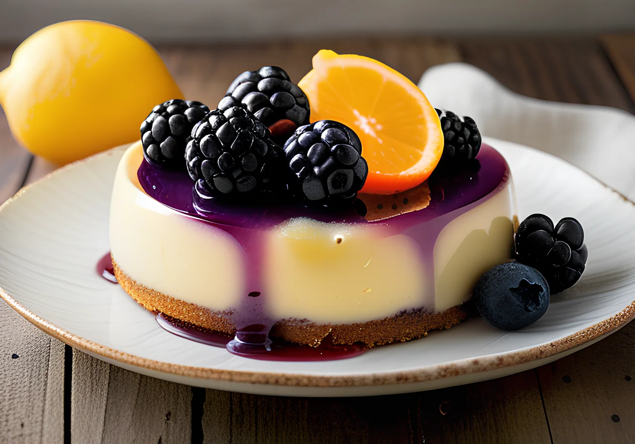 Cream Cheese Cake with Berries
