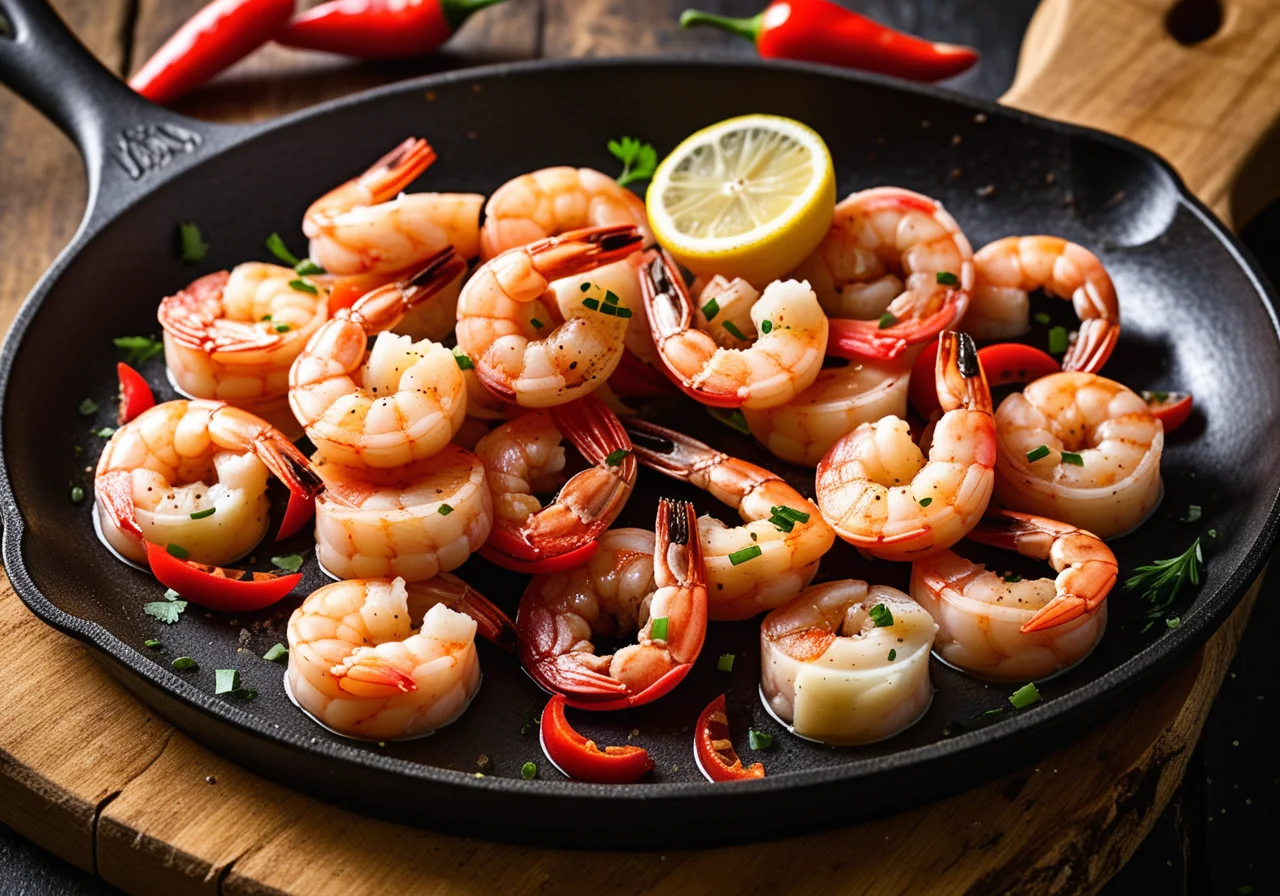 Pan-Seared Shrimp with Garlic and Lemon