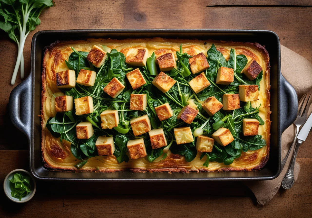 Potato Gratin with Smoked Tofu