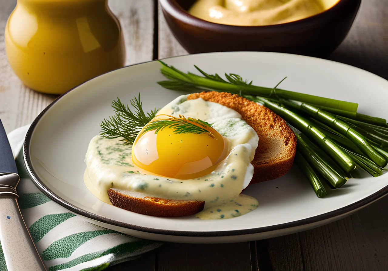 Eggs in Mustard-Dill Sauce