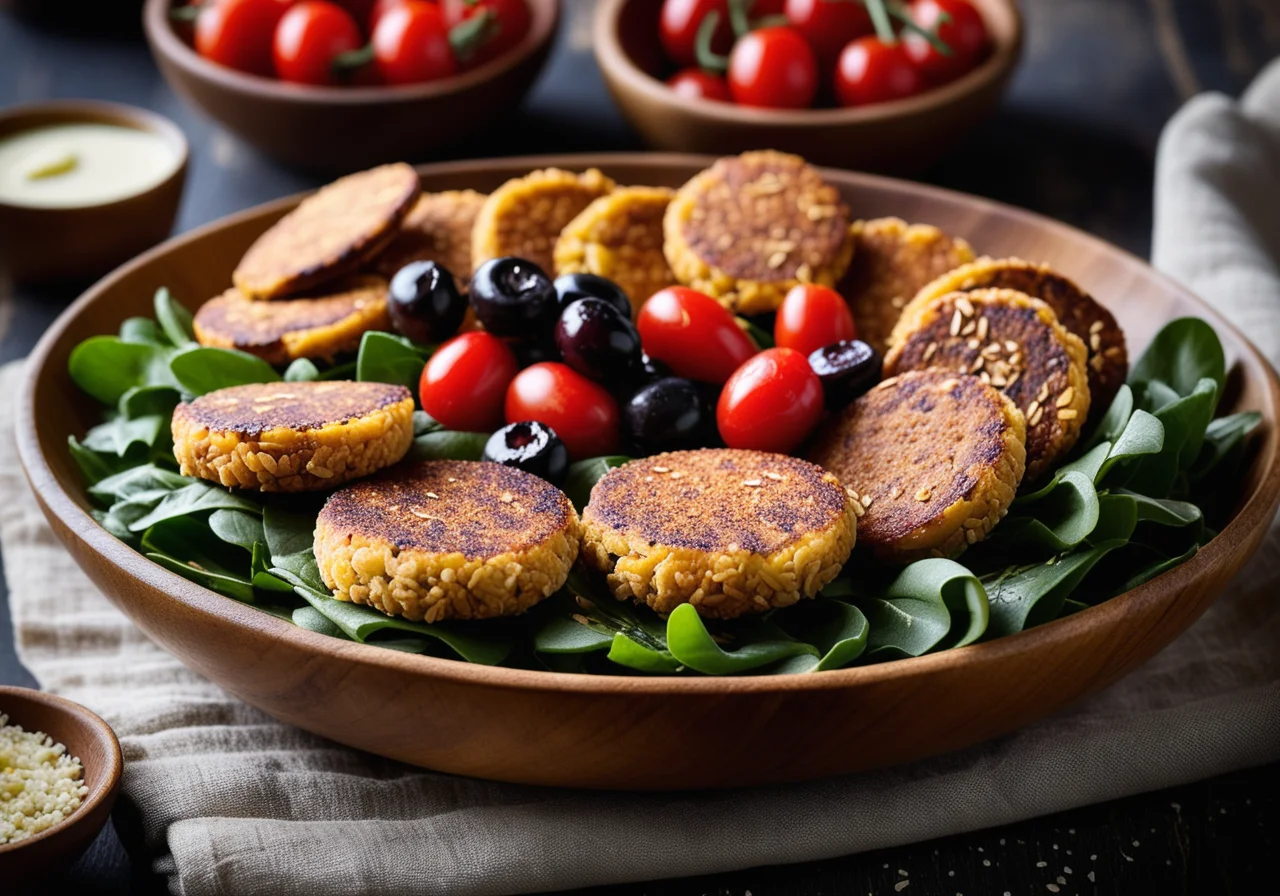 Vegetarian Patties with Spelt and Sheep Cheese