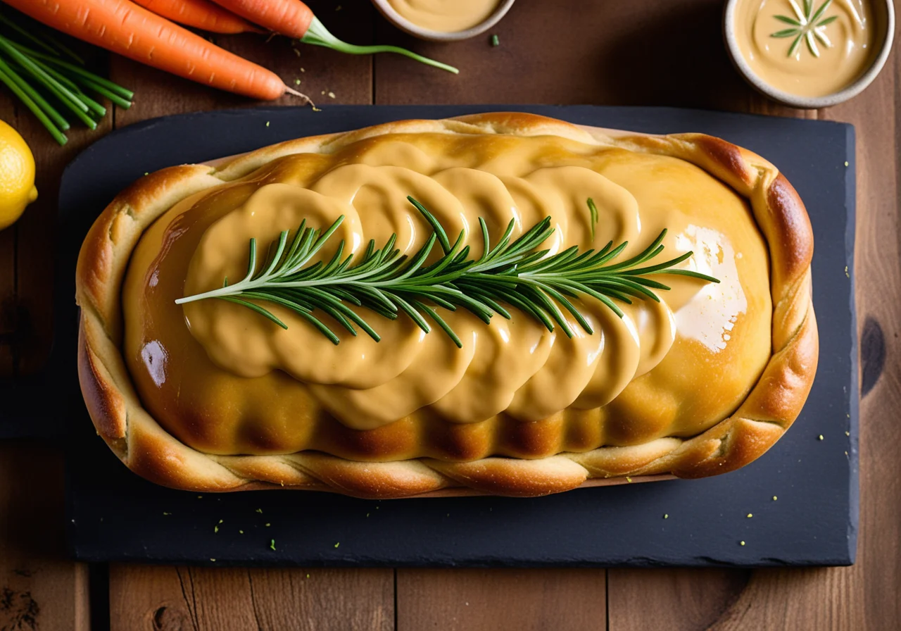 Teigschiffchen mit Gemüsecremefüllung