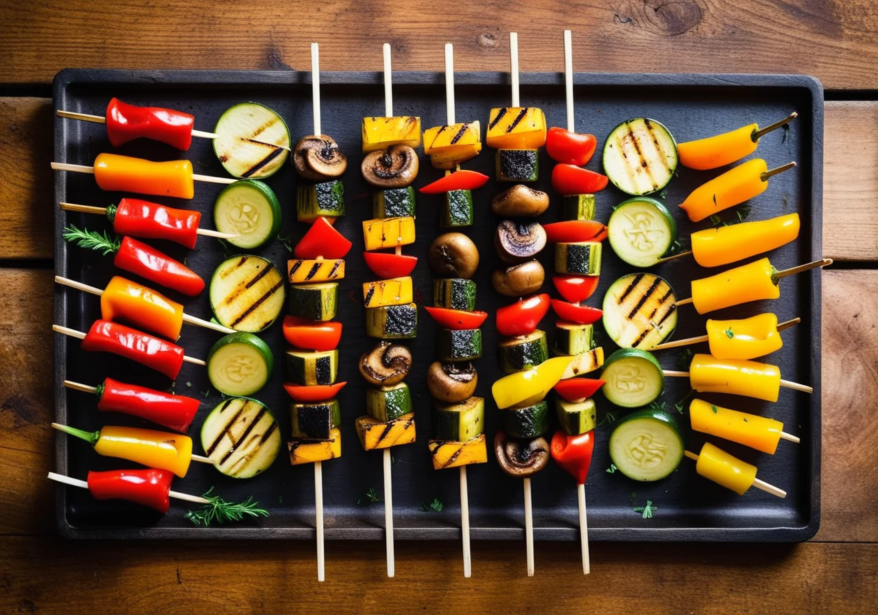 Vegetarian Grilled Skewers